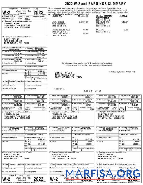Printable Printpack INC earnings summary download for verification